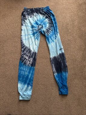 Dreamsicles  Blue Tie-Dye Jogger/Lounge Pants Medium